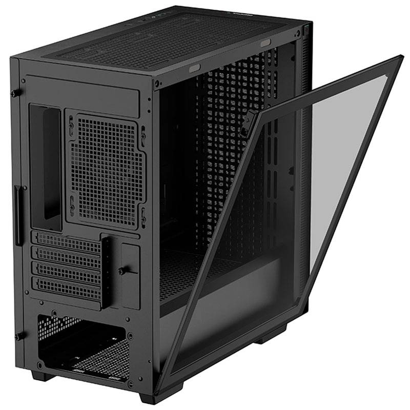DeepCool CH370, Mini Tower, PC, Schwarz, micro ATX, Mini-ITX, ABS, Stahl, Gehärtetes Glas, Multi-7