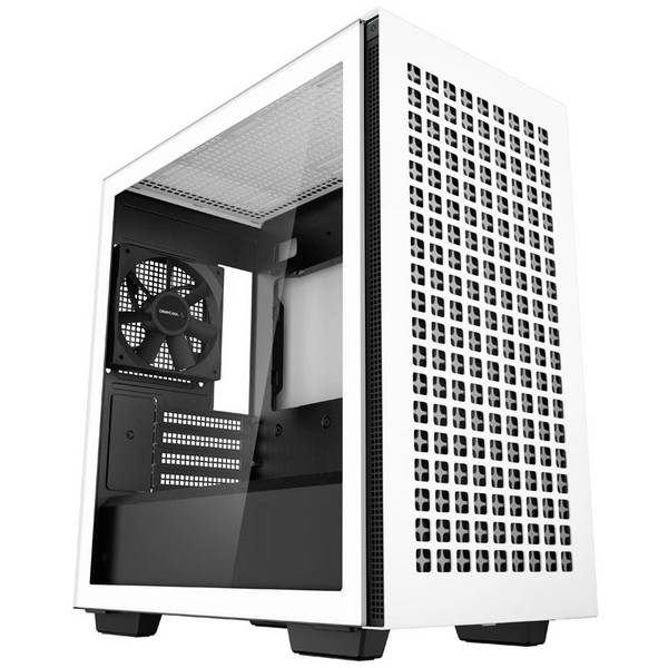 DeepCool CH370 Micro-Tower PC-Gehäuse  Weiß 1 vorinstallierter Lüfter