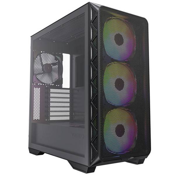 MONTECH AIR 903 MAX Midi-Tower PC-Gehäuse  Schwarz 4 Vorinstallierte LED Lüfter