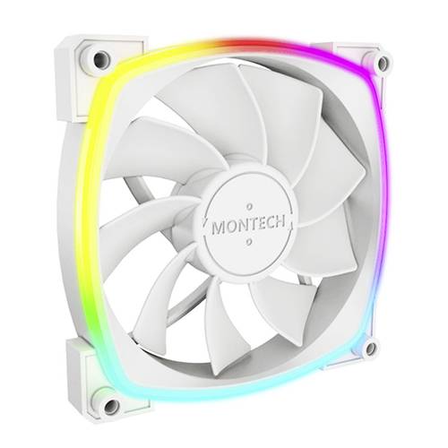 MONTECH RX120 PWM ARGB PC-Gehäuse-Lüfter Weiß, Grau (B x H x T) 120 x 120 x 25 mm