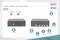 'DS-12883 KVM Switch, 4-Port, Dual View, 4K, HDMI. Vorder- und Rückansicht mit HDMI, USB 2.0 Type-A, Audio und Mikrofonanschlüssen.'