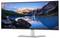 Dell-Monitor, der eine lebendige Landschaft mit Bergen, einem klaren Himmel und einem ruhigen See zeigt, der die Szenerie widerspiegelt.