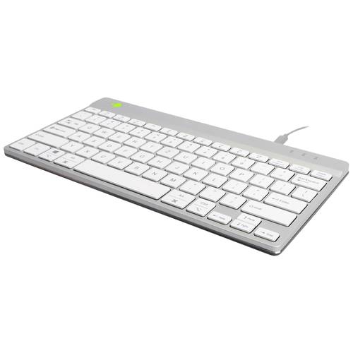 Thumbnail - R-GO Tools Compact Break Kabelgebunden Tastatur Deutsch, QWERTZ Weiß Ergonomisch
