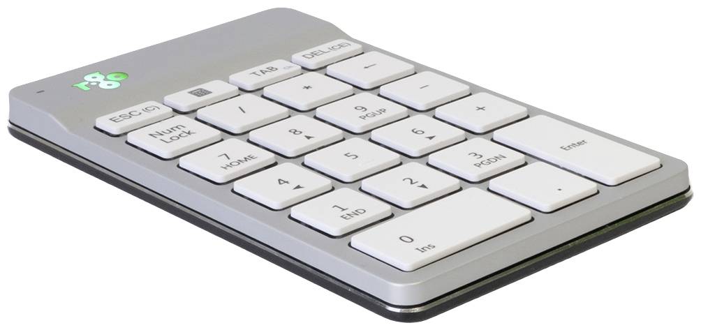 R-GO TOOLS Tastatur Nummernblock Break Bluetooth weiß