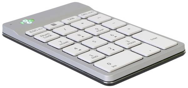 R-GO Tools Numpad Break Bluetooth® Nummernblock Ergonomisch Weiß