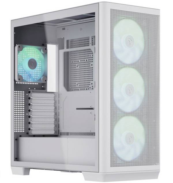 AEROCOOL ADVANCED TECHNOLOGIES Geh Midi APNX C1 MicroATX/ATX/MiniITX o.N. white - ATX - Midi/Minitower - ATX