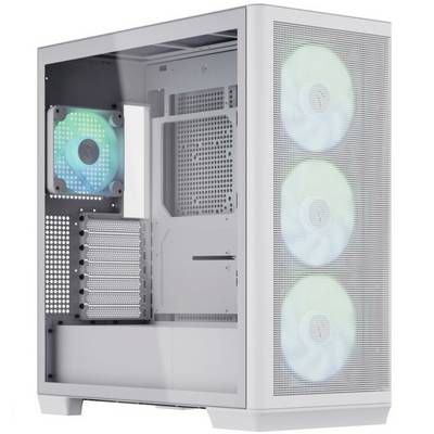 AEROCOOL ADVANCED TECHNOLOGIES APNX APCM-CR01043.21, Midi Tower, PC, Weiß, ATX, micro ATX, Mini-ITX, SECC, SGCC, 16,6 cm-0
