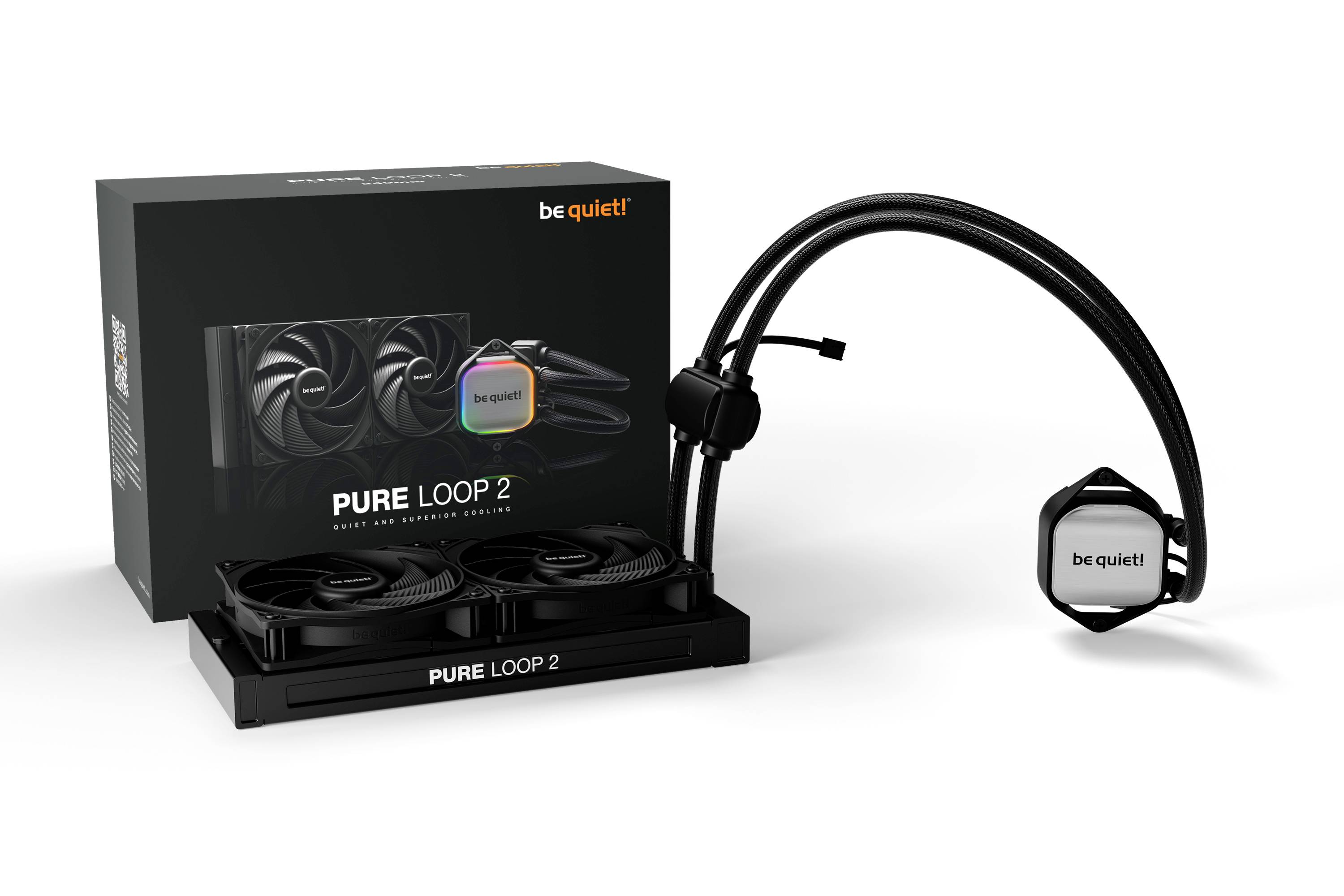be quiet! Pure Loop 2 - Prozessor-Flüssigkeitskühlsystem - Kühlergröße: 240 mm - (für: LGA1700, LGA1200, LGA1150, LGA115-2
