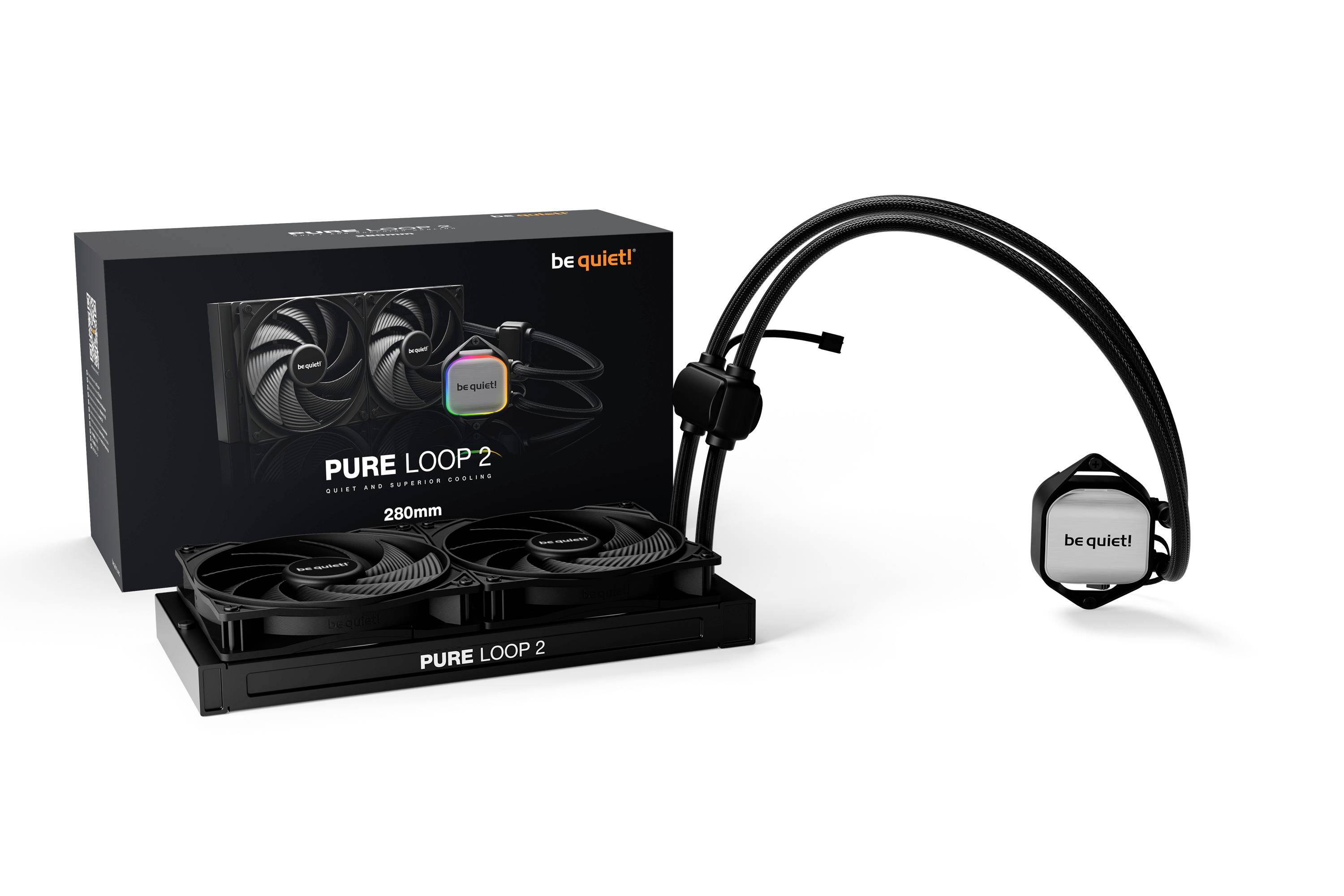 be quiet! Pure Loop 2 - Prozessor-Flüssigkeitskühlsystem - Kühlergröße: 280 mm - (für: LGA1700, LGA1200, LGA1150, LGA115-2