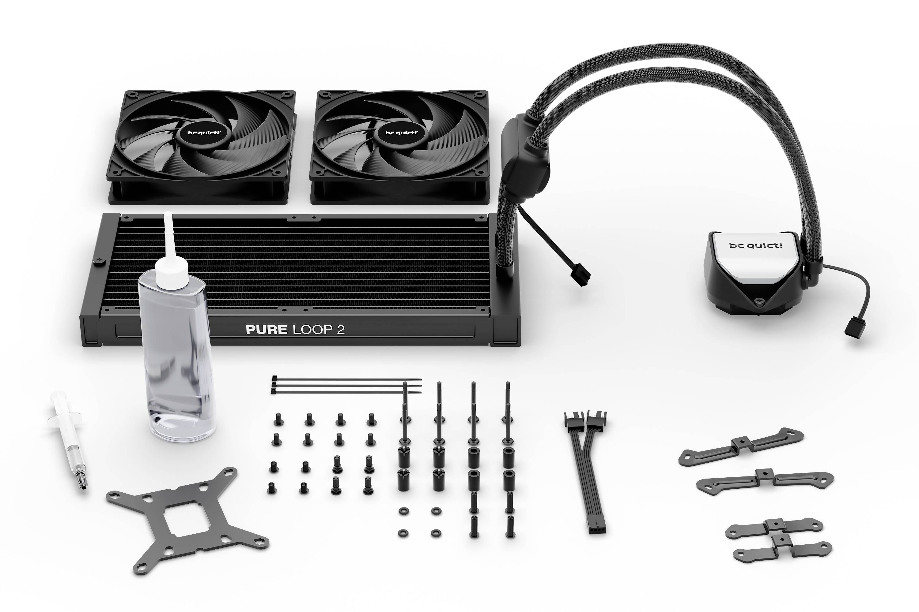 be quiet! Pure Loop 2 - Prozessor-Flüssigkeitskühlsystem - Kühlergröße: 280 mm - (für: LGA1700, LGA1200, LGA1150, LGA115-6