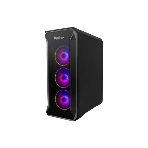 Genesis Irid 505 ARGB Midi-Tower PC-Gehäuse Schwarz, Transparent