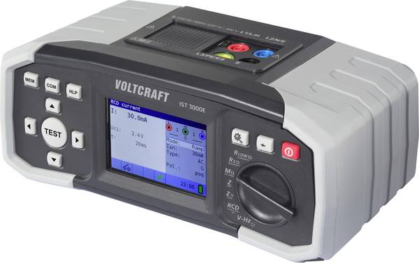 VOLTCRAFT IST 3000E Installationstester-Set mit aktivem EVSE Testkabel  VDE-Norm 0100, 0100-600, 0105-100, EN 61557, Messwertspeicher