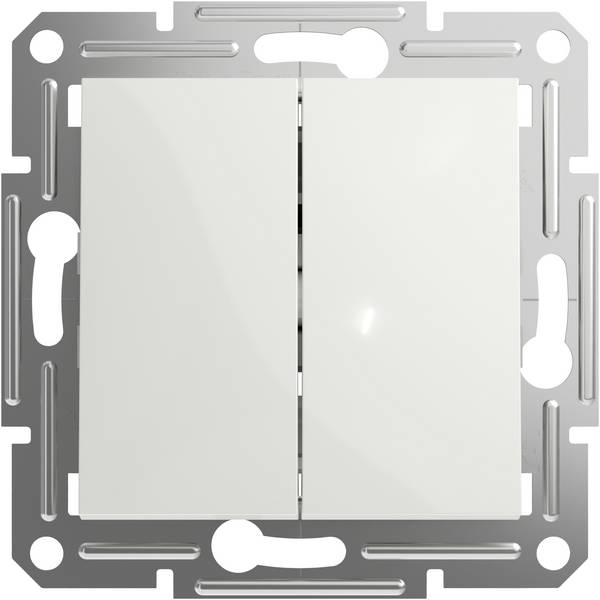 Schneider Electric   Doppeltaster Asfora Weiß (RAL 9003) EPH1170121D 1 St.