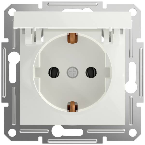 Schneider Electric Steckdose mit Klappdeckel Asfora Weiß (RAL 9003) EPH3170121D 1 St.