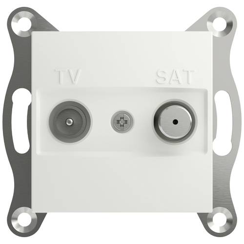Thumbnail - Schneider Electric TV-SAT Durchgangsdose Asfora Weiß (RAL 9003) EPH3470321D 1 St.
