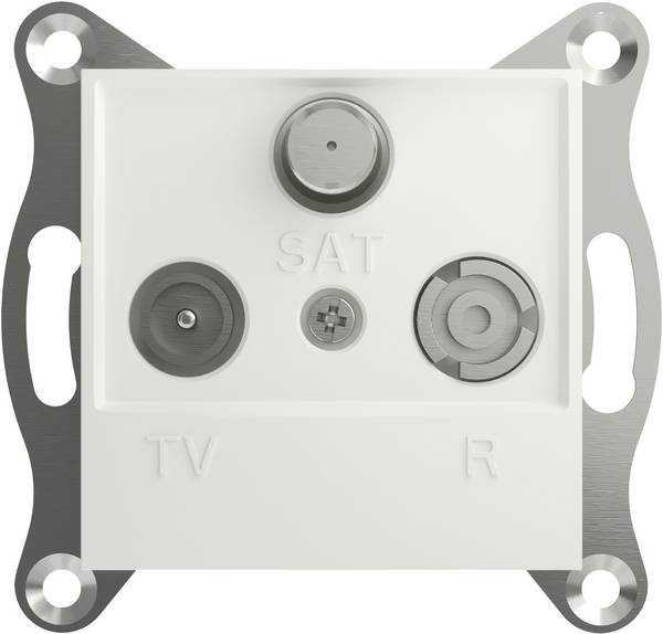 Schneider Electric   TV-, Radio-, SAT-Steckdose Asfora Weiß (RAL 9003) EPH3570121D 1 St.