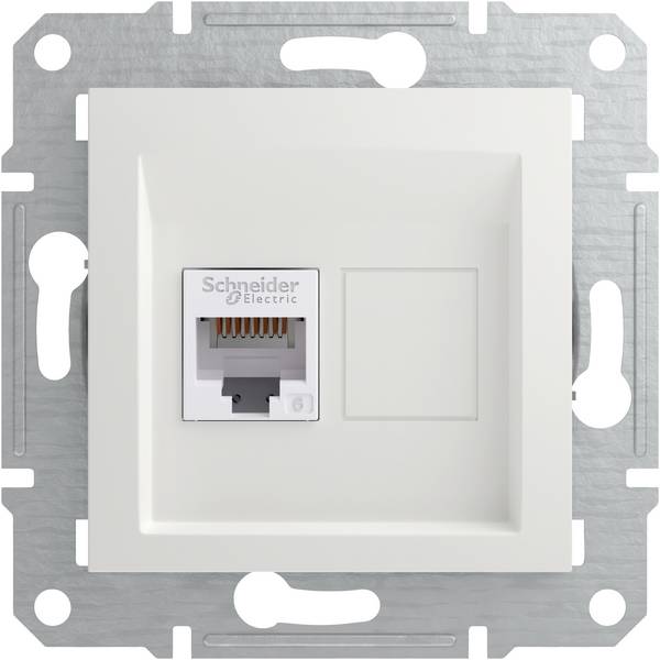 Schneider Electric   RJ45-Datendose Asfora Weiß (RAL 9003) EPH4770121D 1 St.