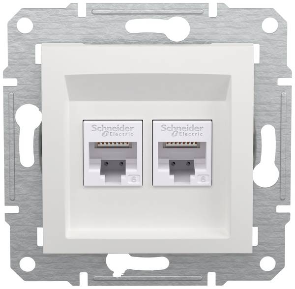Schneider Electric RJ45-Datendose Asfora Weiß (RAL 9003) EPH4870121D 1 St.