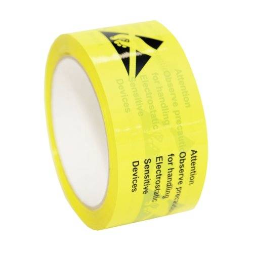 Antistat ESD-Klebeband 65 m Gelb (L x B) 65 m x 50 mm 054-0002 selbstklebend
