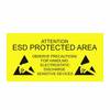Antistat ESD-Warnschild 1 St. Gelb (L x B) 300 mm x 150 mm 055-0007 selbstklebend