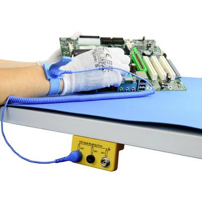 Antistat 066-0055 ESD-Handgelenkband Blau