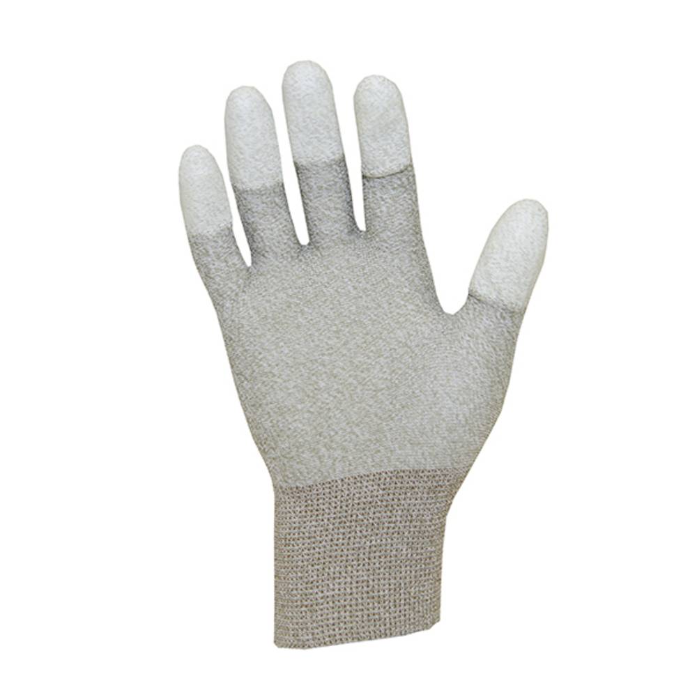 Antistat 109-0037P ESD-handschoen Maat: S Nylon, Koper