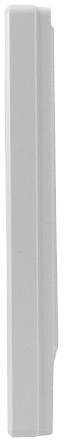 Weiße Gummidichtung in vertikaler Position.