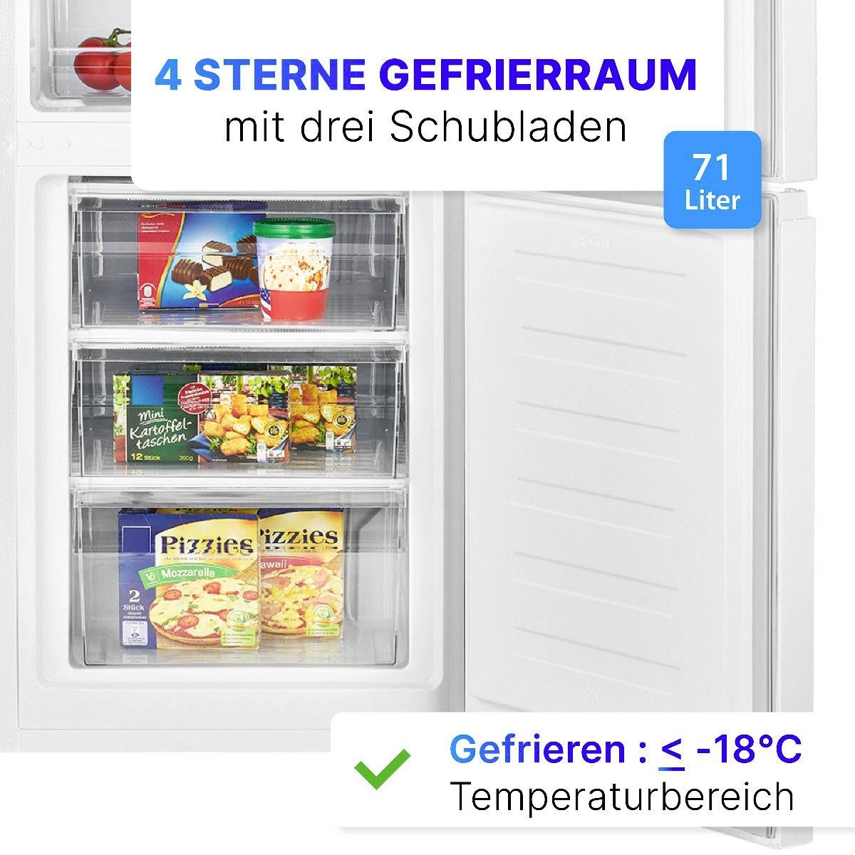 Bomann Kühl-/Gefrierkombination KG 184.1 weiß, 269 L-9