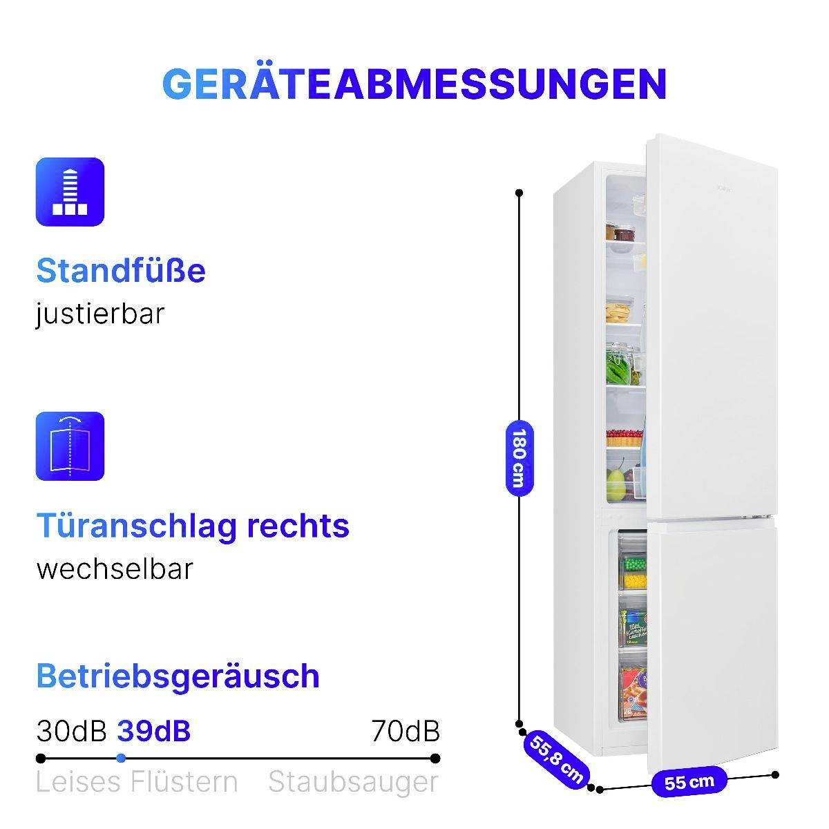 Bomann Kühl-/Gefrierkombination KG 184.1 weiß, 269 L-11