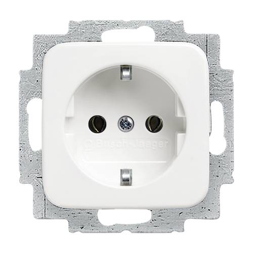 Busch-Jaeger Einsatz Steckdose Reflex SI, Reflex SI Linear Reinweiß (RAL 9010), Alpinweiß 20 EUC-214 1 St.