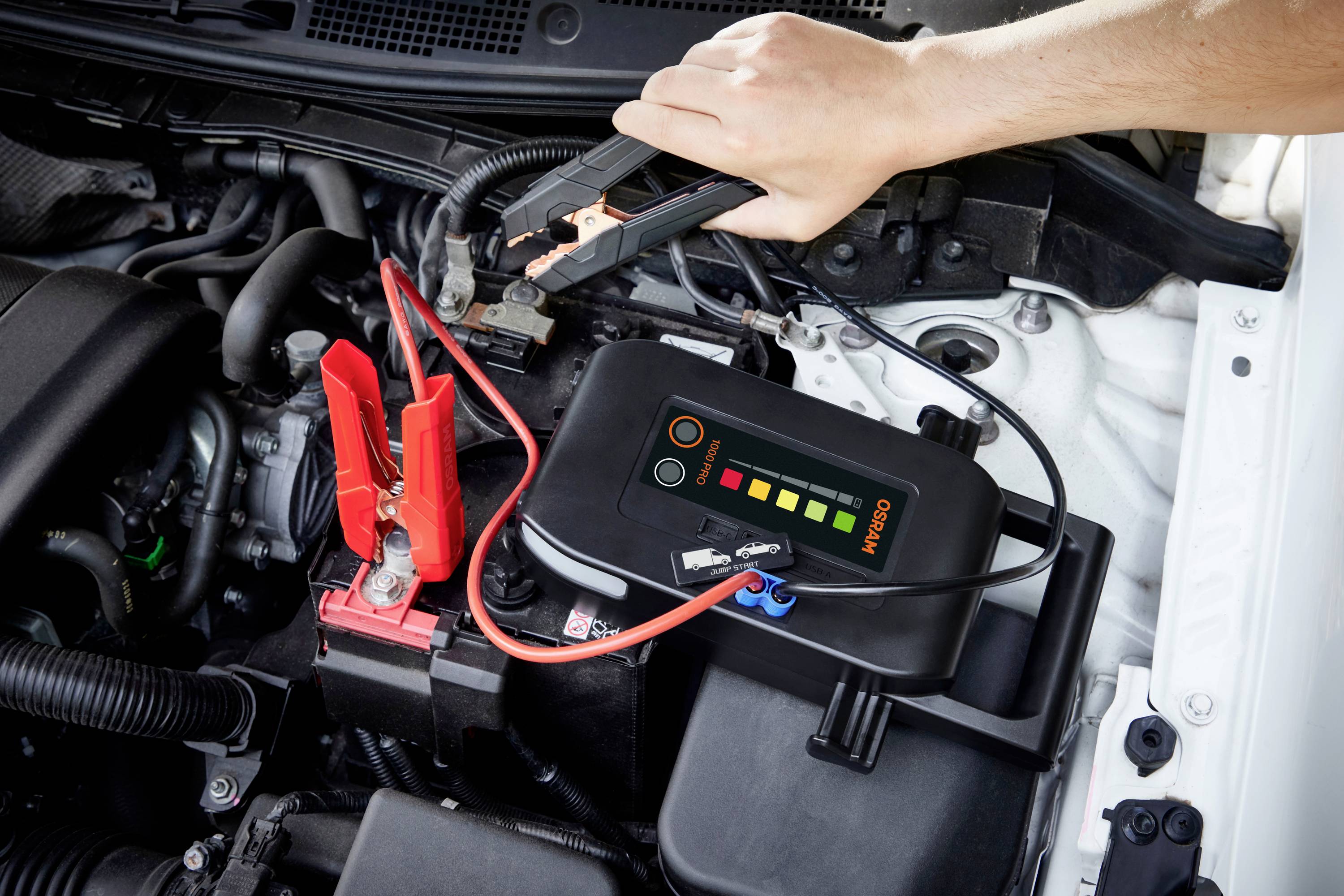 Osram Automotive Schnellstartsystem BATTERYstart PRO 1000 OEBSPL1000 Starthilfestrom (12 V)=1000 A USB-Steckdose 2x-28