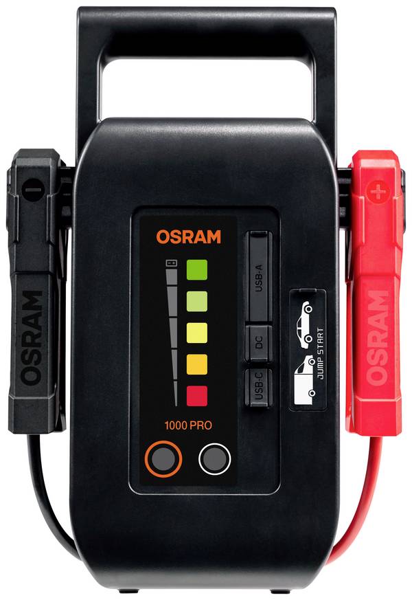Osram Automotive Schnellstartsystem BATTERYstart PRO 1000 OEBSPL1000 Starthilfestrom (12 V)=1000 A  USB-Steckdose 2x