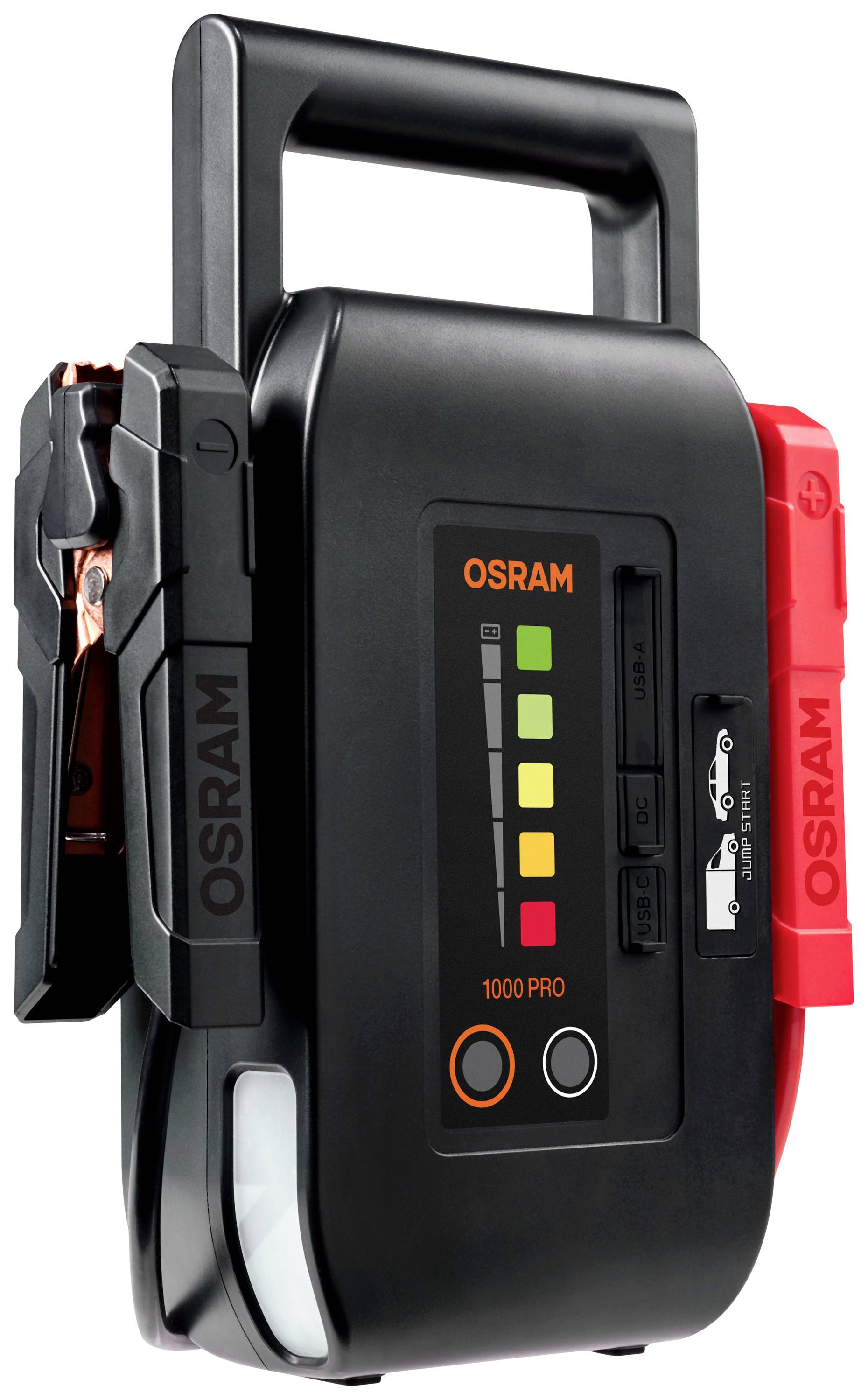 Osram Automotive Schnellstartsystem BATTERYstart PRO 1000 OEBSPL1000 Starthilfestrom (12 V)=1000 A USB-Steckdose 2x-1