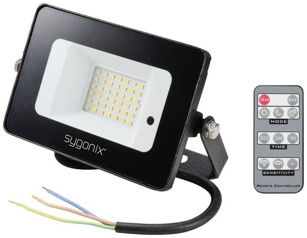 Sygonix SY-5995280 LED-Außenstrahler mit Bewegungsmelder EEK: C (A - G) 10 W Leuchtfarben: Neutralweiß