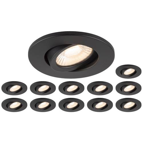 Thumbnail - SLV 1007273 LED-Einbauleuchte 12er Set LED 8 W Schwarz