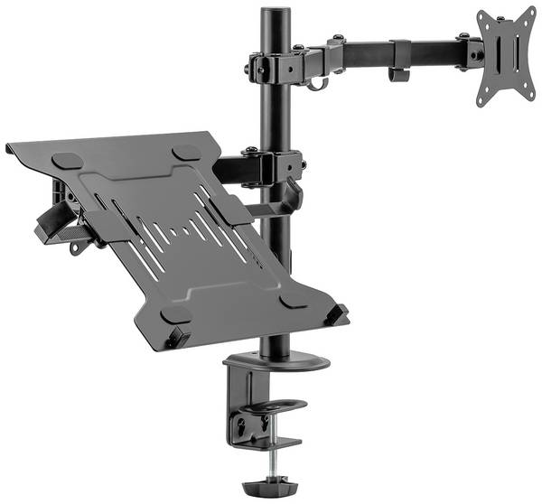 Digitus DA-90436 Monitorhalterung 1 Display(s) 5,1 cm (2") - 304,8 cm (120") Schwarz Ausziehbar, Drehbar, Höhenverstellbar, Neigbar, Rotierbar