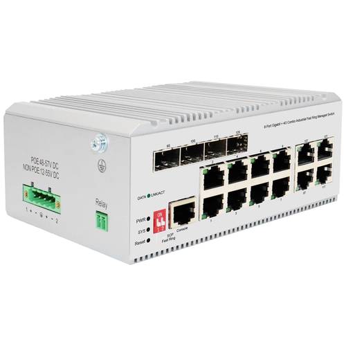 Digitus DN-651145 Industrial Ethernet Switch 8 + 4 Port 10 / 100 / 1000 MBit/s