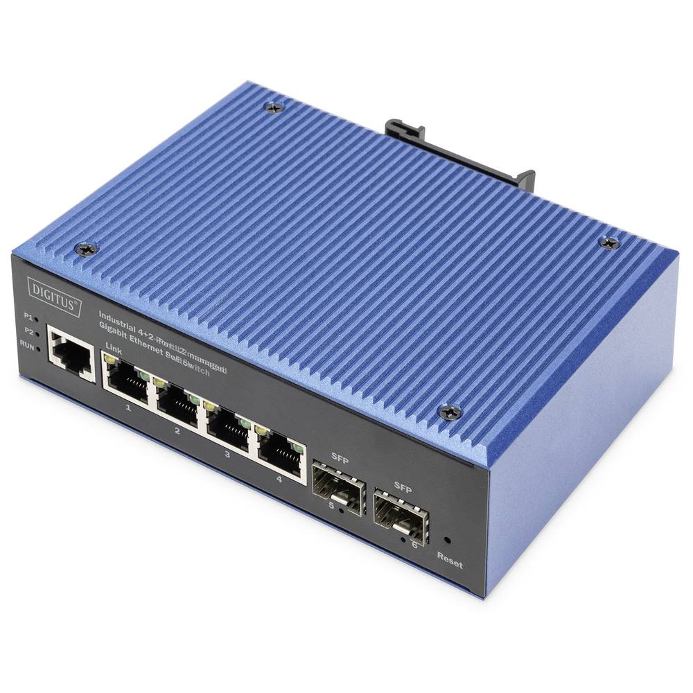 Digitus DN-651155 Industrial Ethernet Switch 4 x 2 poorten 1 GBit/s