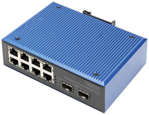 Digitus DN-651146 DN-651146 Industrial Ethernet Switch 8 + 2 Port 10 / 100 / 1000 MBit/s