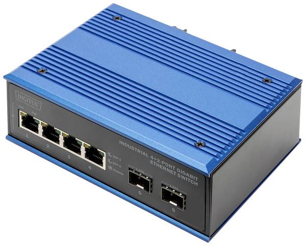DIGITUS Industrial 4+2 -Port Gigabit Ethernet Switch