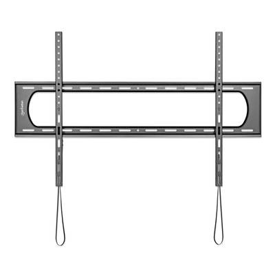 Wandhalterung für Flachbildfernseher zur Montage an der Wand, besteht aus Metall mit Langlöchern für flexible Anpassung.