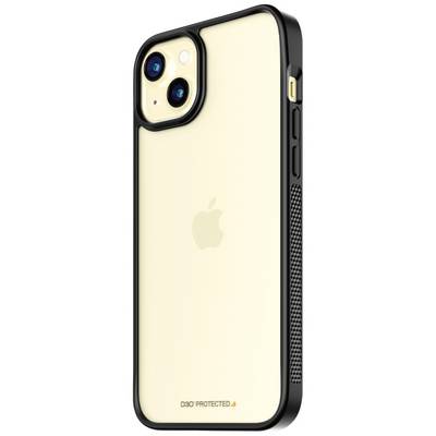 PanzerGlass ClearCase with D3O Backcover Apple iPhone 15 Plus Transparent, Schwarz Induktives Laden 1178-0