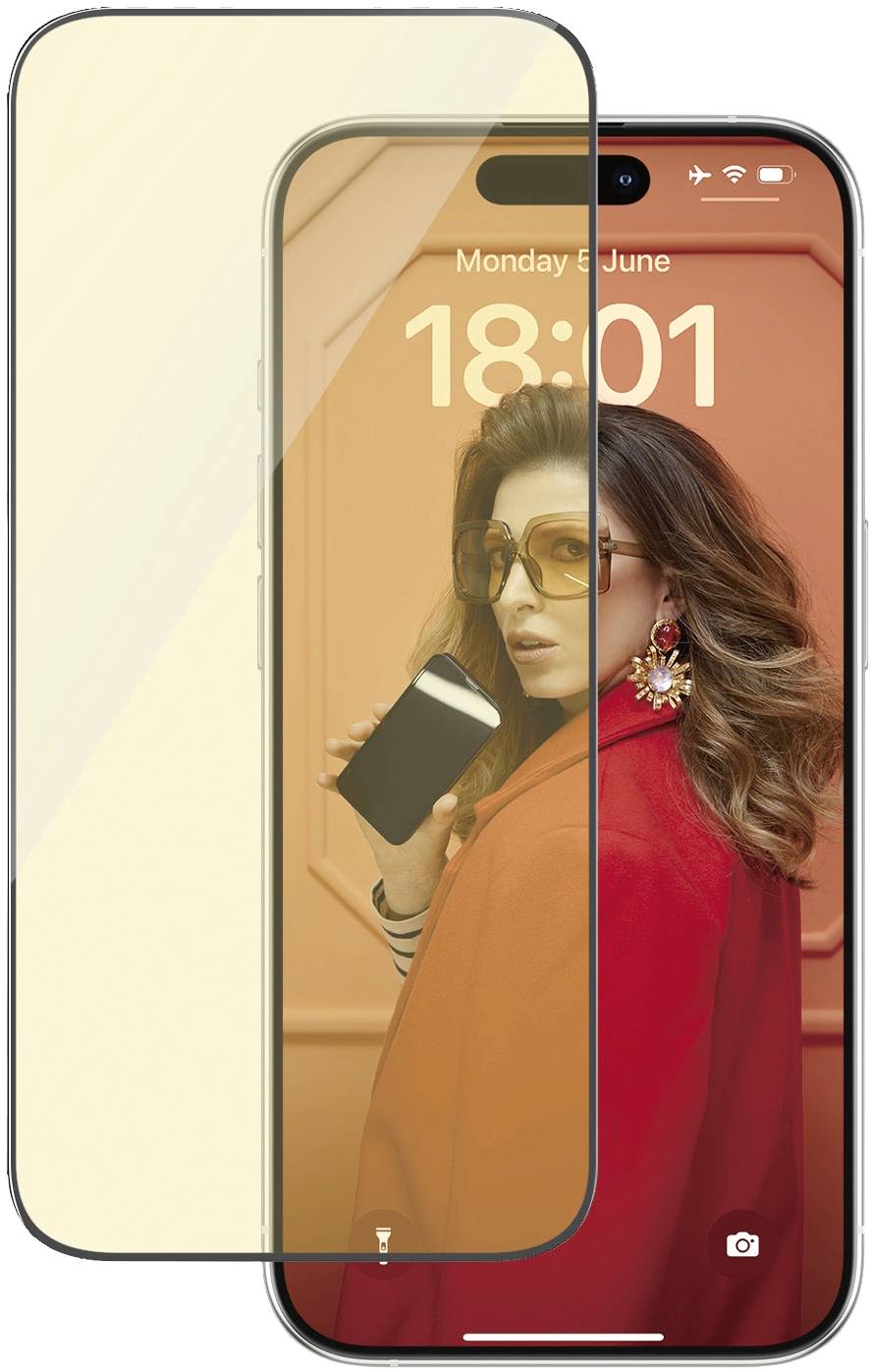 PanzerGlass Eyecare Displayschutzglas Apple iPhone 15 Pro 1 St. Blaulicht-Filter 2814