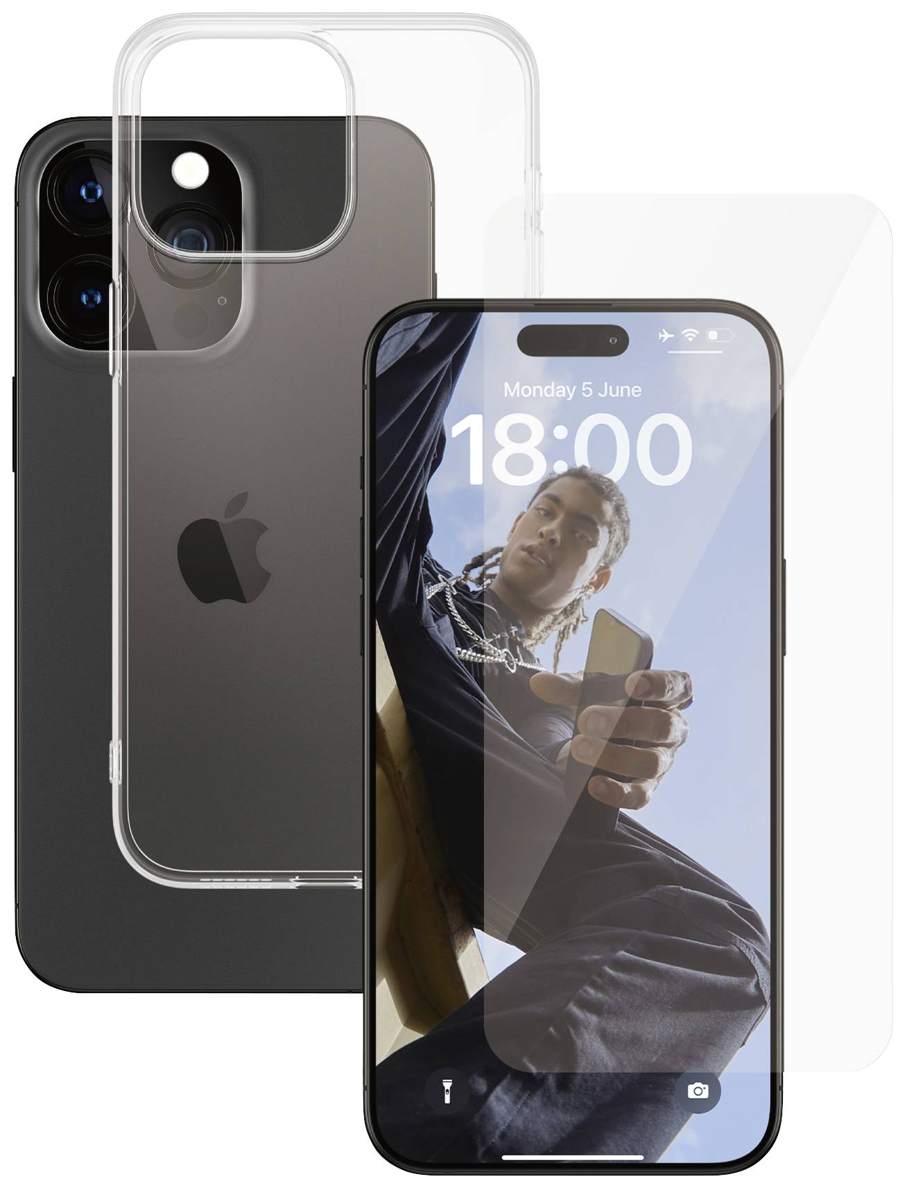 PANZERGLASS SAFE. 2-in-1 Pack iPhone 15 Pro Max (SAFE95579)