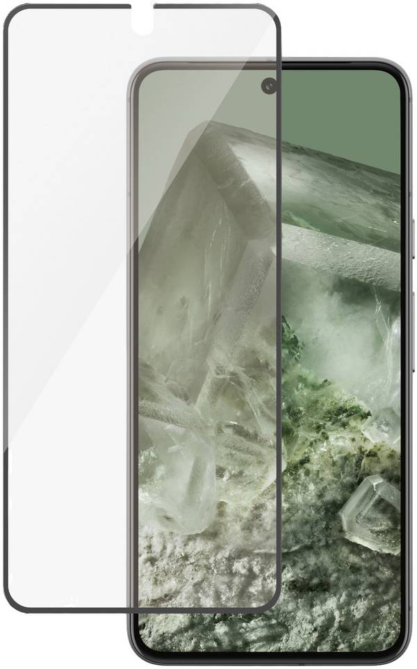 PanzerGlass Bildschirmschutz für Handy - ultrabreite Passform - Rahmenfarbe schw
