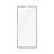 Klare Schutzfolie für Smartphone-Bildschirm, rechteckig, mit einem kleinen Halbkreis-Ausschnitt oben.