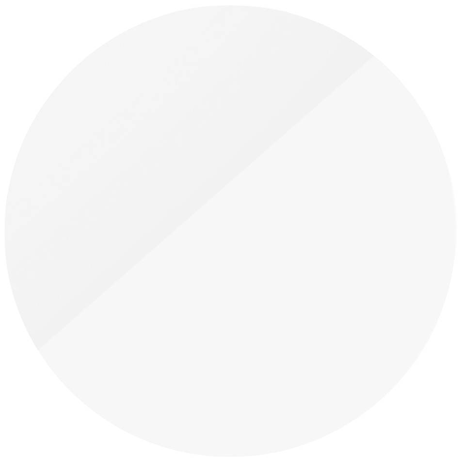 Ein weißer Kreis vor einem neutralen Hintergrund.