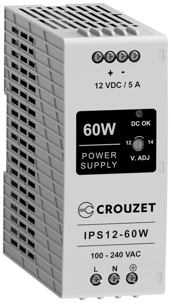 Crouzet 89452061 Industrienetzteil  12 V 5 A 60 W   Inhalt 1 St.