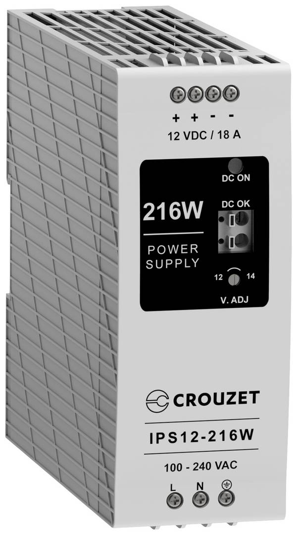 Crouzet 89452241 Industrienetzteil  12 V 18 A 216 W   Inhalt 1 St.