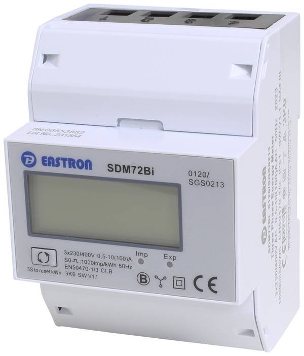 Counttec SDM72Bi Zweirichtungs-Hutschienenzähler digital 100 A MID-konform: Ja 1 St.